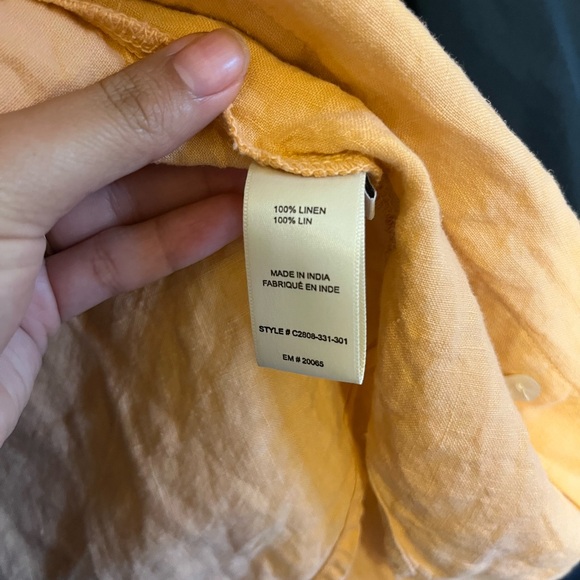 Anthropologie Women’s Linen Button Down, Size Small - Picture 4 of 4